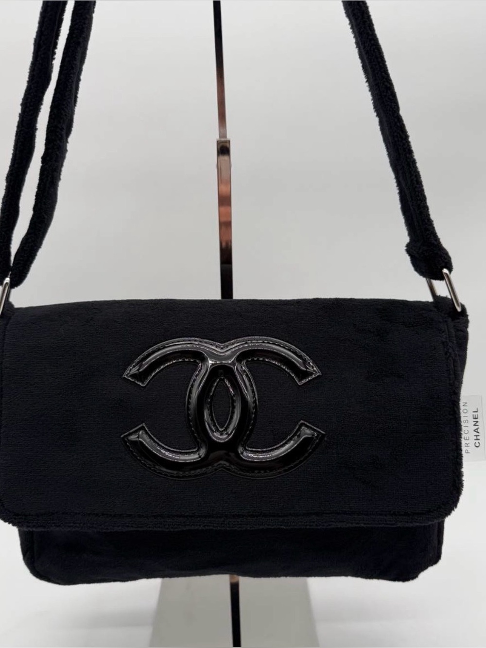 Black BEAUTE Plush Shoulder Bag